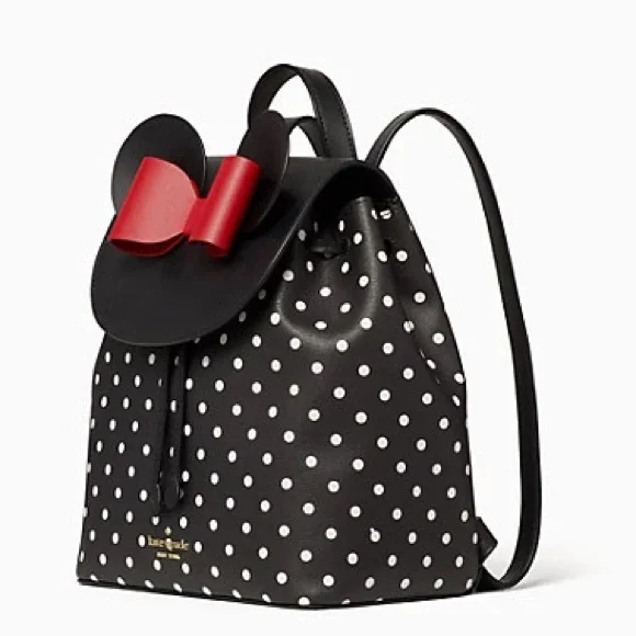 ♠️ kate spade X Disney Minnie Mouse Bow Polka Dots Backpack, Black Multi ♠️ kate spade X Disney Minnie Mouse Bow Polka Dots  main image 2